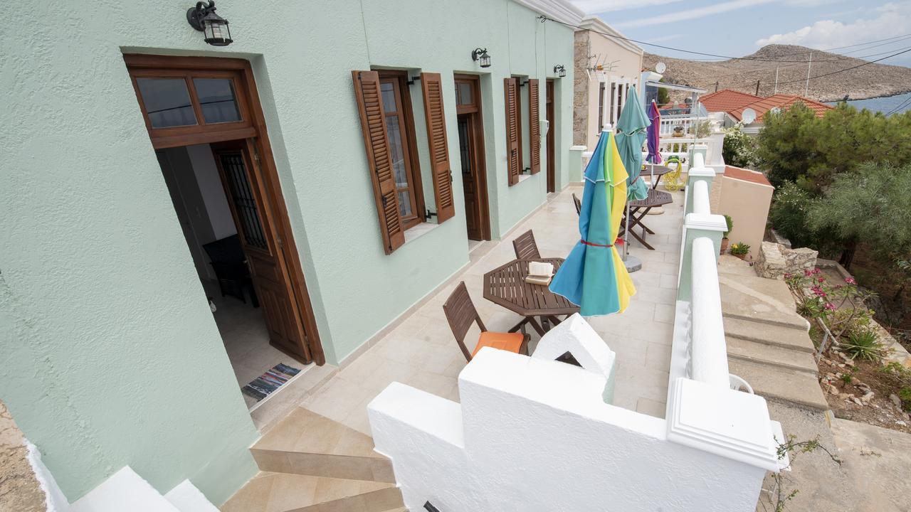 Roulas Apartments Chalki Town Exterior photo