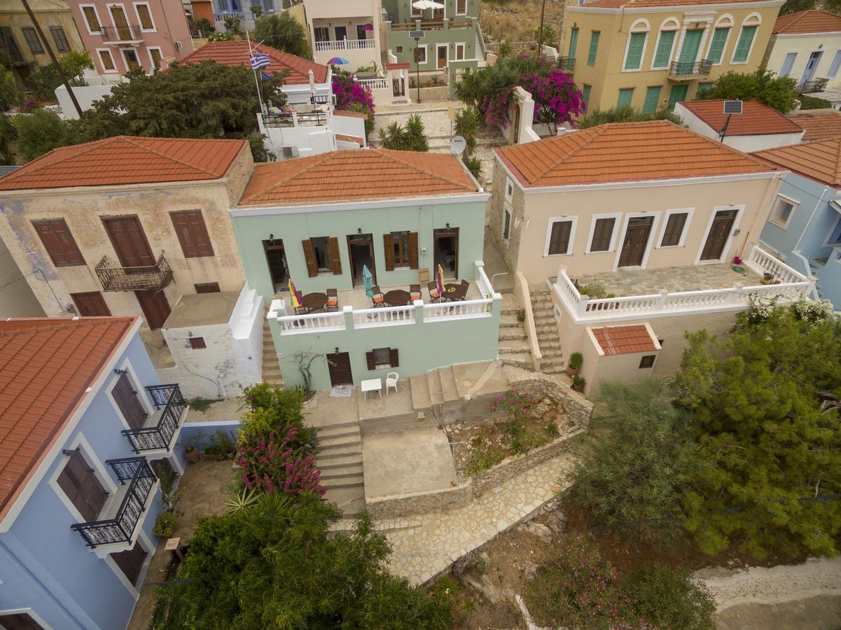 Roulas Apartments Chalki Town Exterior photo